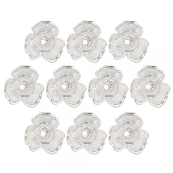 Perlmutt-Rosen, Ø2,5cm, 10 Stück, perlmutt