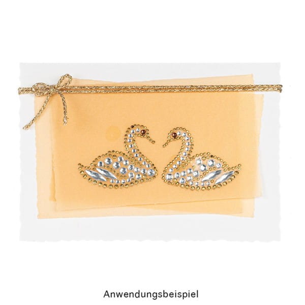 Strass-Ornamente, Sortierung 4, mehrfarbig, teilweise mit Veredelung, 5 Bogen