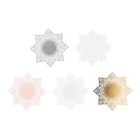 Laser-Kartenaufleger, Zierdeckchen, Ornament 3, Ø 14cm, 220 g/m², 5 Farben, 20 Stück