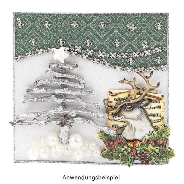 Wald-Deko, Äste, 10-20cm, 30g, silber