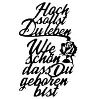 Stanzschablonen, Schriften, Geburtstagswünsche 8, 3 Stück