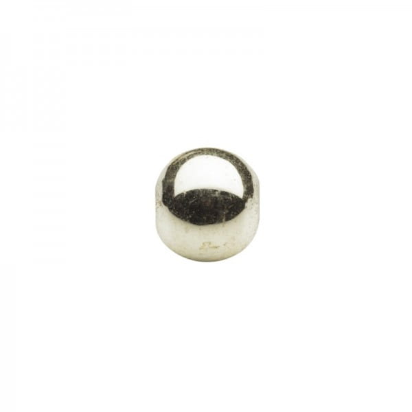 Metallic-Perlen, Ø6 mm, 100 Stück, hellgold