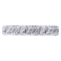 Relief-Vlies Deluxe, Blätter, 30cm breit, 5m lang, silbergrau