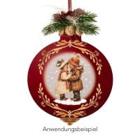 Motiv-Windradfolien, Weihnachtskugeln 2, 17,8cm x 23cm, 500µ, 2 Designs, 8 Stück
