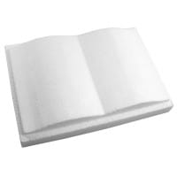 Styropor-Buch mit Steckfuß, 2-teilig, 13,5 x 19,5 x 3,5cm