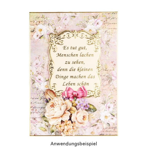 Motiv-Grußkarten, Zauberhafte Blumenwelt 1, 11,5cm x 16,5cm, 5 Designs, inkl. Umschlägen, 10 Stück