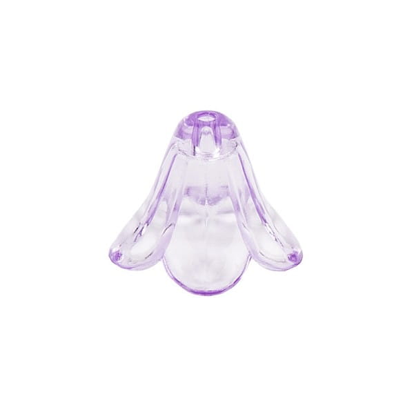 Blütenkelche, 1cm x 1,4cm, flieder, 20 Stück