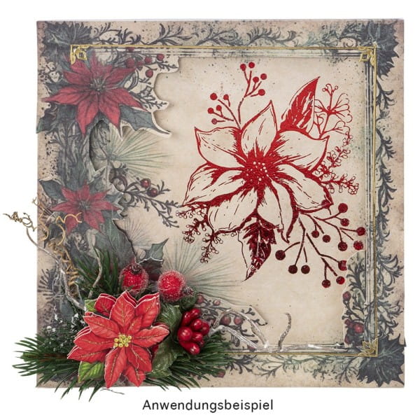 Gel-Klebetransfers & Metallic-Transferfolien, Winterschmuck, 10cm x 30cm, 10 Bogen
