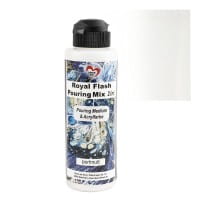 Royal Flash Pouring Mix, 2 in 1, Pouring Medium & Acrylfarbe, perlmutt, 180ml
