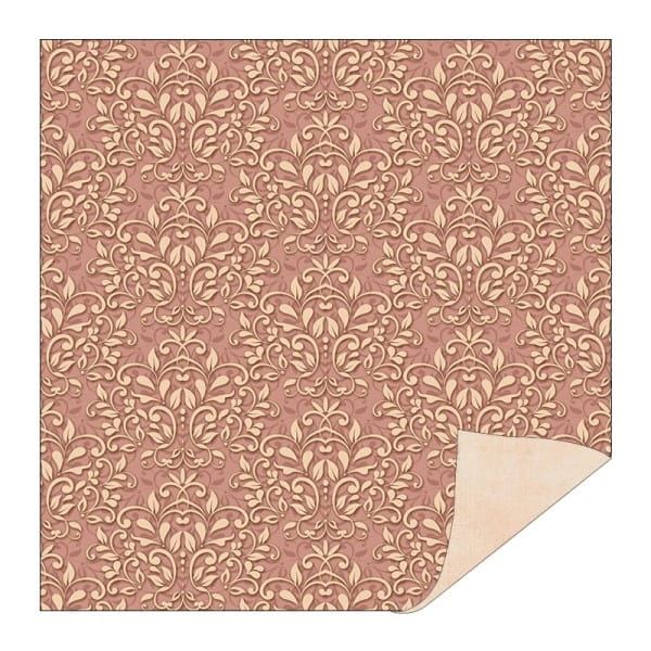 Faltpapiere, Duo-Design 4, 110 g/m², Ornamente/apricot, 150 Stück