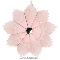 XL-Laser-Ornamente, Zierdeckchen 6, verschiedene Farben, Ø 20cm, 10 Stück