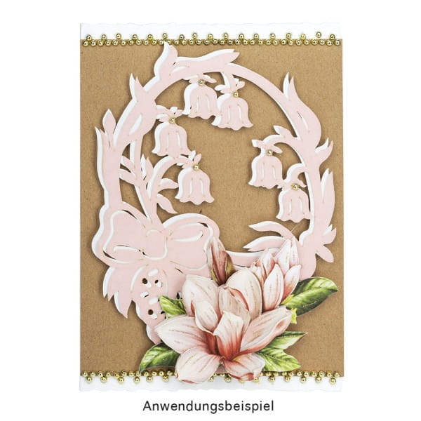 Laser-Kartenaufleger, Blumenkorb, 14,5cm x 10,7cm, 220 g/m², 5 Farben, 20 Stück