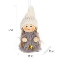 Winter-Püppchen, Madita, 7,7cm hoch, 4 Stück
