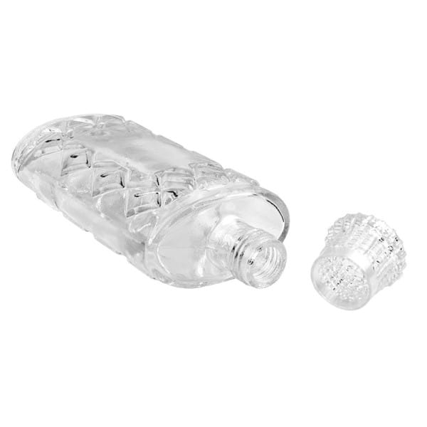 Zier-Glasflasche, Oxford, 18cm x 7,5cm x 4,2cm, max. Füllmenge: 250ml