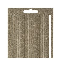 Microglitter-Sticker, Linien, 4mm breit, 21cm lang, 8 verschiedene Farben, 10 Bogen