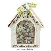 Stanzbogen, DIN A4, 300 g/m², 5 versch. Bogen, Folienveredelung Gold & Silber, 10 Bogen