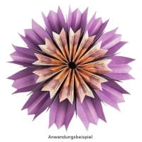 Schablone Falt-Blume "Flora 2", 8 verschiedene Blütenspitzen, inkl. Anleitung