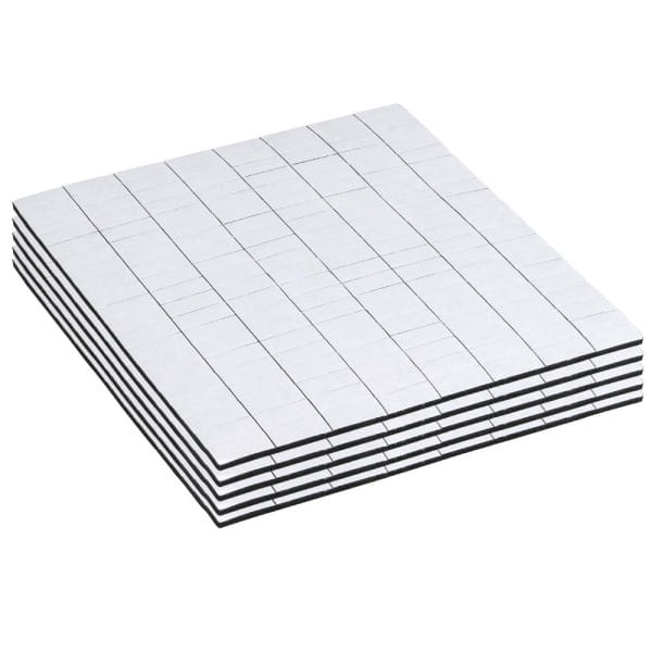 Klebepads, 5mm x 12mm, 2mm hoch, schwarz, 5 Bogen, 800 Stück