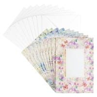 Motiv-Grußkarten, Blütentraum 3, 11,5cm x 16,5cm, 5 Designs, inkl. Umschläge, 10 Stück
