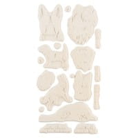 Feinkontur-Stempel, einzelne Motive auf Trägerfolie, Hunde