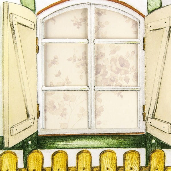 Sichtfolien-Grußkarten "Fenster 1", 11,5cm x 16,5cm, inkl. Einleger & Umschläge, 40-teili