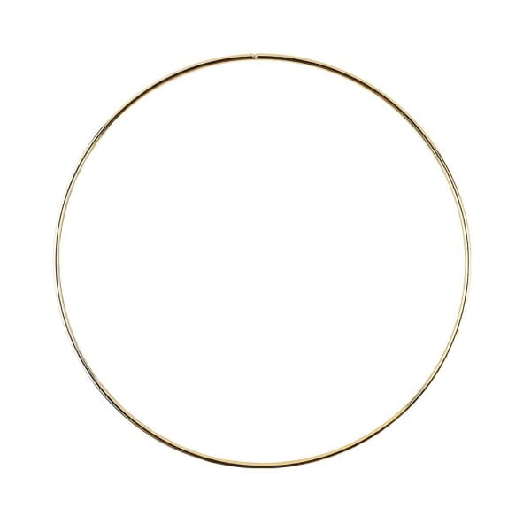 Metallringe, 3mm stark, Ø 20cm, gold, 3 Stück