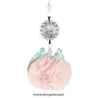 Deko-Federvögel, 5cm x 2,4cm x 2,3cm, 5 verschiedene Farben, 10 Stück