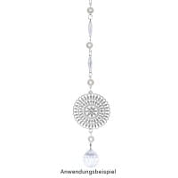 Metall-Ornamente, Design 38, Ø 5,5cm, silber, 3 Stück