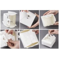 Zier-Faltboxen, Design 2, 13cm x 13cm x 5,5cm, 10 Stück