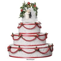 Styropor-Torte, 3 Styropor-Podeste, Ø20 cm, Ø15 cm, Ø10 cm