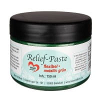 Relief-Paste, flexibel, metallic grün, 150ml