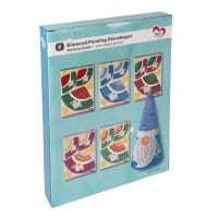 Diamond-Painting-Stanzbogen, Wichtelaufsteller, DIN A4, 5 Bogen