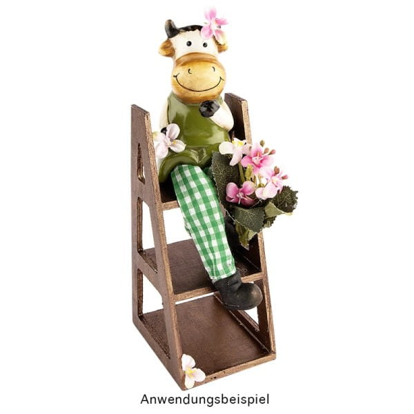 Treppen-Regal aus Holz, 16cm x 7cm x 8cm