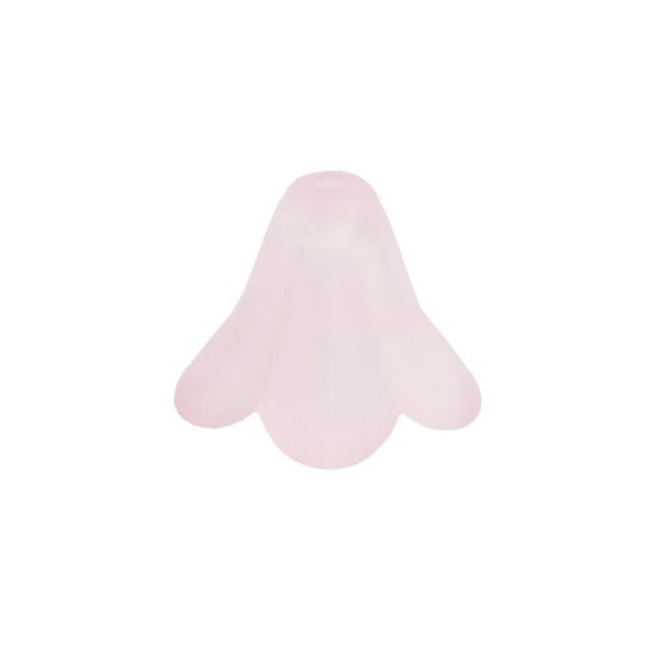 Blütenkelche, gefrostet, 1cm x 1,4cm, rosa, 20 Stück