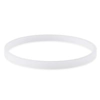 Ringe, Rohlinge, außen: Ø8,2cm, innen: Ø7,7cm, 6mm stark, weiß, 10 Stück