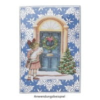Premium-Transfers, Florare Bordüren & Ornamente, 10cm x 30cm, Silberfolie, 10 Bogen