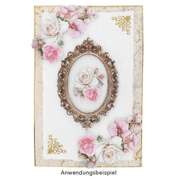 3-D Relief-Sticker, Barockrahmen 1, verschiedene Größen, selbstklebend