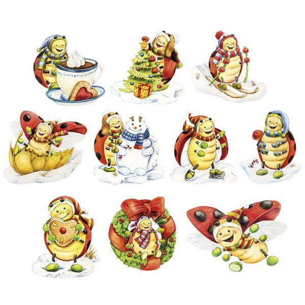 3-D Motive, Lucky Lo im Winter, 5,5-8cm, 10 Motive