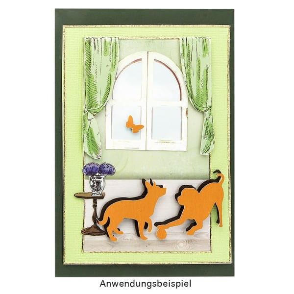Jumbo-Stanzer, Hunde, 6,8cm x 6,7cm