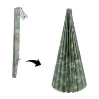 Magnet-Falt-Tanne, Design 3, Ø10cm, 22,3cm hoch, 180g/m², inkl. Tannenspitze