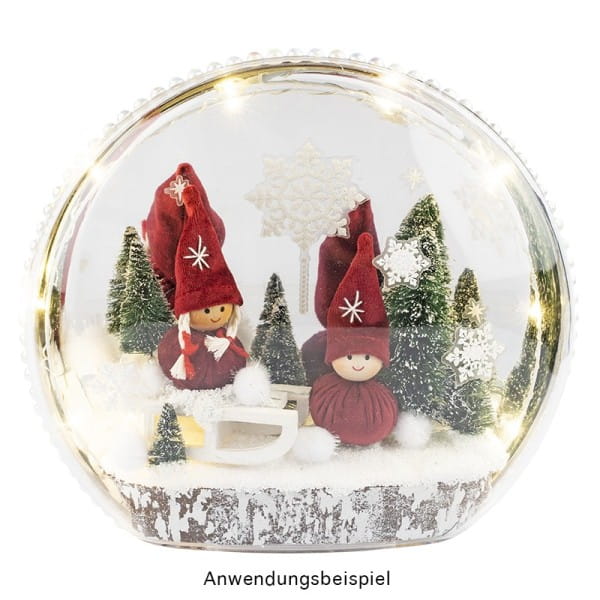 Winter-Püppchen, Finja & Manni, 9cm hoch, 3 Stück
