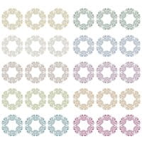 Transparent-Stickerbogen, Zierdeckchen, verschiedene Designs, 10cm x 30cm, 10 Bogen