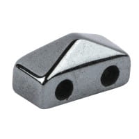 Hämatit-Perlen, Pyramide, 4mm x 6mm x 3mm, metallic-anthrazit, 60 Stück
