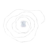 LED-Micro-Lichterkette, warmweiß, inkl. Timer, transparentes Soft-Kabel, 100er