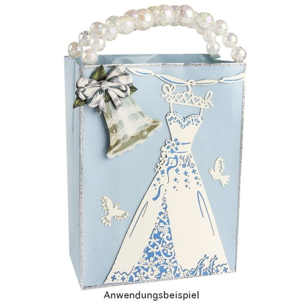 Laser-Grußkarte "Hochzeit 4", 12cm x 18cm, mit Umschlag & fliederfarbenem Einleger