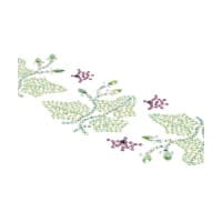 Strass-Ornamente, Blumen & Blätter, mehrfarbig, teilweise mit Veredelung, 5 Bogen