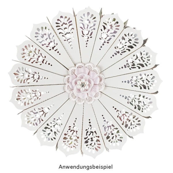 Stanzschablonen, Faltblumen, 4 Stück