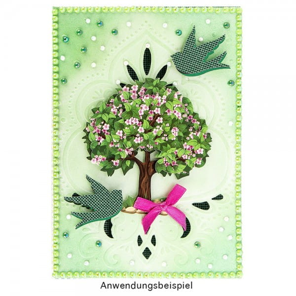 Deluxe-Grußkarten "Ornament", B6, 10 Stück, inkl. Einleger & Umschläge