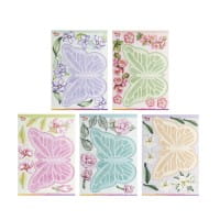 Stanzbogen, Fensterschmuck Schmetterlinge, DIN A4, 800g/m², 5 Designs, 5 Bogen