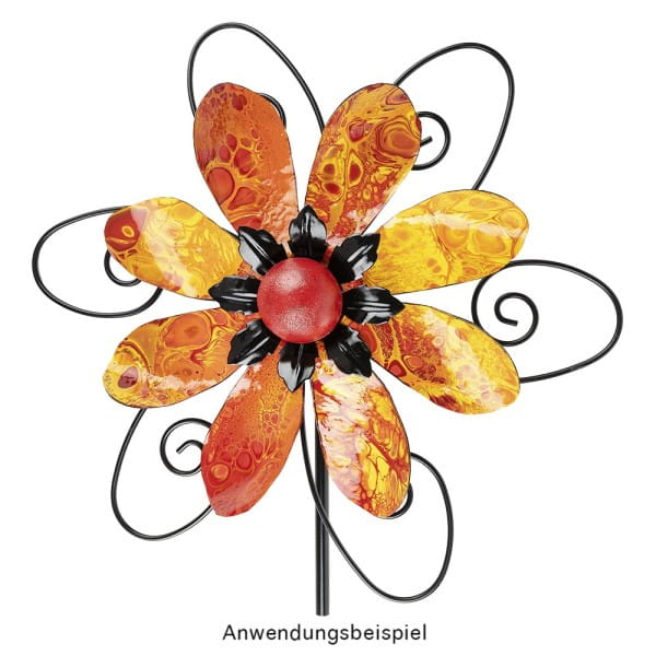 Windrad Design 3, Ø 29,5cm, Höhe 107cm, schwarz